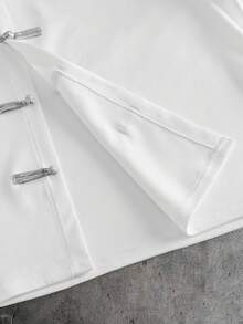 AXEPEAK Men's Casual Holiday Patchwork Button-Up Short Sleeve Shirt, Perfect Fusion Of Fashion And Tradition - White - View 5