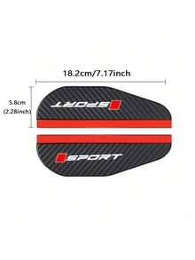 2 piezas Visera de espejo retrovisor de coche de fibra de carbono - Protector contra la lluvia y la nieve, deflector anti-lluvia para conducción en todo tipo de clima, accesorios de automóvil - A - Ver 7