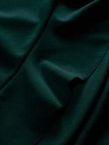 NU&NOW Plus Size Spaghetti Strap High Slit Ruffle Hem Red Party Dress - Green - View 3
