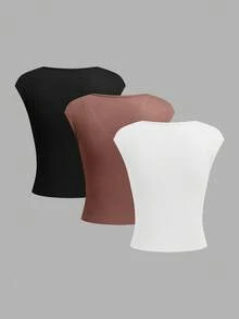 Bộ đồ mặc nhà cổ chữ V 3 món dành cho nữ - Nhiều màu - Xem 2