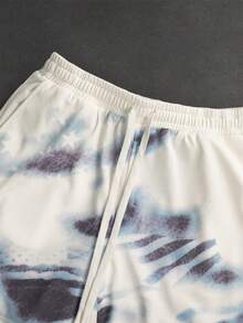 SLATEMANN Men's Summer Casual Zebra Print Drawstring Waist Shorts, Holiday - Multicolor - View 5