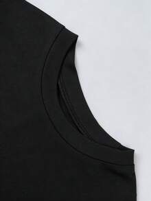 SHEIN CURVE+ 大码女式三件套休闲通勤T恤套装 - 彩色 - 查看 5