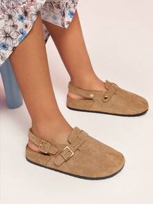 Mini mi Kids Casual Versatile Minimalist Flats - Light Grey - View 2