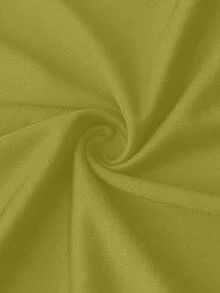 Sunnyshic Plus Size Elastic Knit Tie Bow Decor Dress - Olive Green - View 4