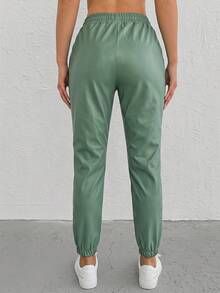 Women Pants - Lime Green - View 2