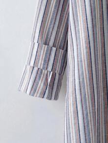 SHEIN CURVE+ Trang phục Lễ Tạ ơn cho phụ nữ cỡ lớn, quần áo mùa thu cho nữ, trang phục thường ngày thoải mái, áo sơ mi dài tay in họa tiết hình học cho phụ nữ cỡ lớn, áo sơ mi dáng rộng thoải mái dài tay, trang phục năm mới cho nữ mặc ở nhà và đi nghỉ mát, trang phục mùa thu, trang phục Lễ Tạ ơn cho phụ nữ, trang phục Giáng sinh cho phụ nữ, áo kiểu dáng rộng rãi thoải mái dài tay cho nữ mặc ở nhà và đi nghỉ mát, áo sơ mi trang phục mùa thu, áo kiểu trang phục ngày lễ - Hồng - Xem 8