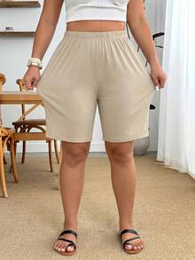 Enliva 2 Paquetes de Shorts Sueltos de Seda de Hielo Anti-Exposición Talla Grande, Shorts Transpirables y Cómodos de Capa de Modestia para Mujeres para el Verano, para Body con Forma de Manzana y Redondeado - Multicolor - Ver 10