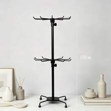 Sock Display Racks, Scarf Display Racks, Hat Display Racks, Glove Display Racks, Mask Display Racks, Jewelry Display Stands, Hooks, Rolling Rotating Floor Racks, Back-To-School Essentials - Black - View 8