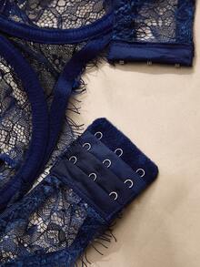 Charlaine 3pcs Women Sexy Lace Underwire Bra Set - Multicolor - View 4