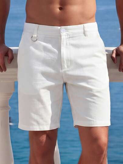 VENTUSAIL Men's Solid Color Straight Casual Shorts, Suitable For Daily Casual Wear, Weekend Outings, Travel, Beach, Vacation, Friendly Gatherings, Etc. This Shorts Is An Indispensable Versatile Item In Men's Wardrobe, And A Great Gift For Boyfriend Or Husband.
