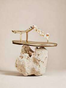 SHUZIA Women's Flat Thong Sandals For Vacation And Daily Wear - Gold - View 6