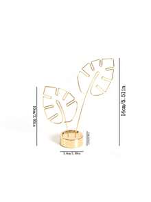 Cirelle 1件/2件套装 通用尺寸 坚固金属丝 防锈 防滑 稳定底座 多功能卡片照片夹 镂空龟背竹热带叶子造型 金色和玫瑰金桌面备忘录夹照片架 适用于家庭办公室书桌卧室婚礼宴会派对日常使用 上班族女性 乔迁生日节日礼物 美学波西米亚风桌面装饰 热带家居装饰 办公配件 可爱桌面收纳架 - 彩色 - 查看 3