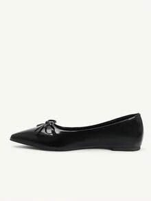 CUCCOO CHICEST Nữ, nơ, giày bệt. - màu đen - Xem 6