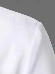 Manfinity Mode Áo khoác vest nam dài tay cổ ve lật thời trang - trắng - Xem 4