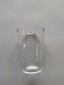 1 chiếc cốc thủy tinh borosilicate sáng tạo, cốc đựng cà phê hoặc sữa trong suốt đơn giản, bình nước, hộp đựng đồ ăn trưa, trang trí - trong suốt - Xem 10