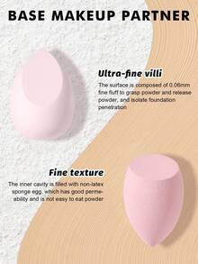 5/10/15/25/30/40/50 pièces Lot d'éponges de maquillage multicolores - Tampons de mélange de fond de teint sans latex à double usage pour liquide/crème/poudre, outils cosmétiques lisses et sans couture pour tous les types de peau, accessoires de vanité et de voyage abordables, décoration de chambre, cadeaux de Noël pour femmes, remplissages de bas de Noël, cadeaux - Multicolore - Voir 5