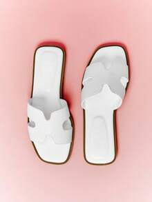 Mini mi Children's Flat Sandals, Casual And Versatile For Daily Wear - White - View 7