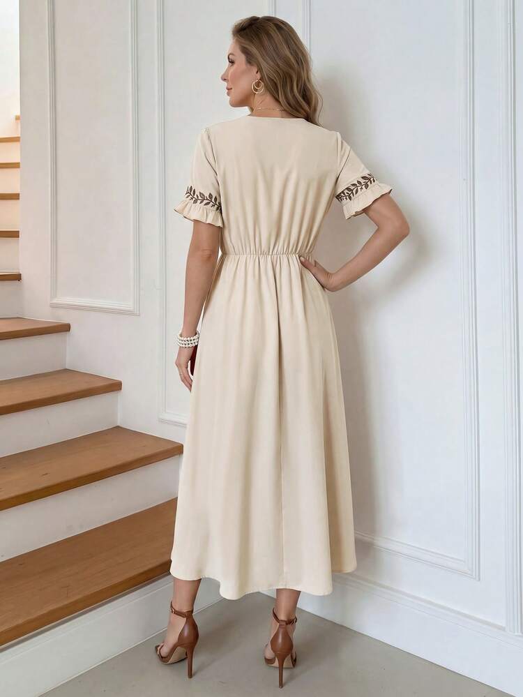 Women's Casual V-Neck Dress For Summer