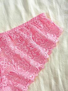 Eraneu 6pcs/Pack Lace Trim Women's Bikini Briefs - Multicolor - View 3