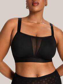 Soutien-gorge sans fil grande taille - Noir - Voir 5