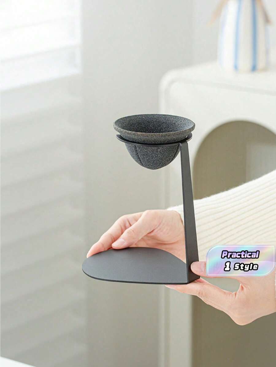 Ceramic Coffee Filter, Microporous Hand Drip Filter, Reusable Tea Filter, High Temperature Firing, No Paper Required, For Coffee And Tea Brewing - Black - View 1