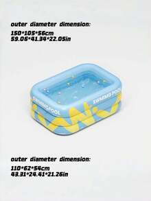 A Large Blue Inflatable Swimming Pool Suitable For Family Use, Mobile Water Park, Indoor And Outdoor Universal Water Entertainment, Party Pool, Thick And Wear-Resistant Pvc Material - Vitality Series - View 3