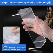 5 Pieces Clear Acrylic Display Risers, Rectangular Tabletop Display Stand Suitable For Collectibles Figures Jewelry Cupcake Dessert Home Decoration Storage Organizer - View 6