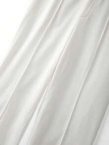 GlowEve CURVE Celana Kasual Wanita Ukuran Besar Warna Polos dengan Saku - Putih - View 5
