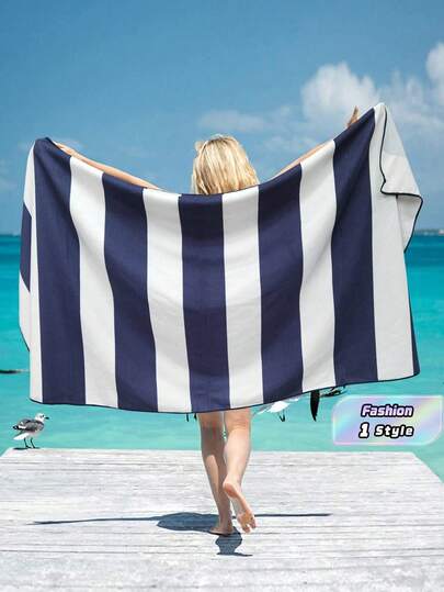 SHENG CHUN Extra Large Size, Super Soft Microfiber, Printed, Absorbent, Essential For Bathroom, Ideal For Vacation, Beach, Swimming Pool, Gym, Multipurpose Beach Towel