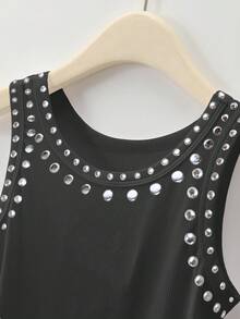 Rovax Rompi Wanita Bergaya Streetwear dengan Hiasan Payet dan Sequins - MultiWarna - View 5
