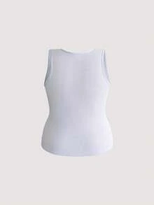 Nora Wilde 1pc Plus Size Women Seamless Comfortable Camisole - Baby Blue - View 8