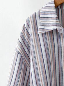 SHEIN CURVE+ Trang phục Lễ Tạ ơn cho phụ nữ cỡ lớn, quần áo mùa thu cho nữ, trang phục thường ngày thoải mái, áo sơ mi dài tay in họa tiết hình học cho phụ nữ cỡ lớn, áo sơ mi dáng rộng thoải mái dài tay, trang phục năm mới cho nữ mặc ở nhà và đi nghỉ mát, trang phục mùa thu, trang phục Lễ Tạ ơn cho phụ nữ, trang phục Giáng sinh cho phụ nữ, áo kiểu dáng rộng rãi thoải mái dài tay cho nữ mặc ở nhà và đi nghỉ mát, áo sơ mi trang phục mùa thu, áo kiểu trang phục ngày lễ - Hồng - Xem 6