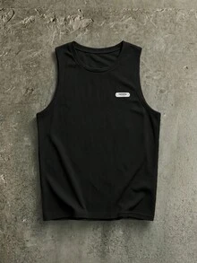 Manfinity RebelGame Men's Round Neck Casual Everyday Wear Top, Vacation, Father's Day Gifts - Black - View 1