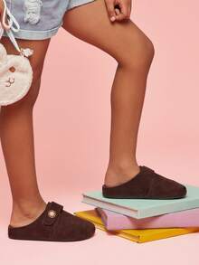 Mini mi Kinder Lässig vielseitige minimalistische Ballerinas - Kaffeebraun - Übersicht 7