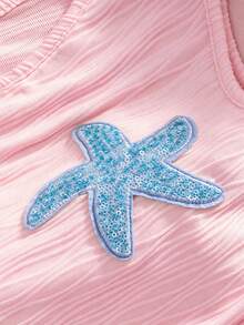 Sparklyn Bộ đồ hai mảnh mới dành cho nữ tuổi teen này gồm áo vest cổ tròn màu vàng dệt kim co giãn thoải mái, thời trang, giản dị và mang phong cách nghỉ dưỡng, kết hợp với chân váy hai tầng cùng màu. Phần eo và gấu áo vest được xếp ly tạo nên vẻ ngoài thanh lịch và sang trọng. Bộ đồ chất lượng cao này hoàn hảo cho trang phục hàng ngày, bao gồm cả các kỳ nghỉ, du lịch và tiệc tùng, lý tưởng cho mùa xuân và mùa hè. - Hồng - Xem 8