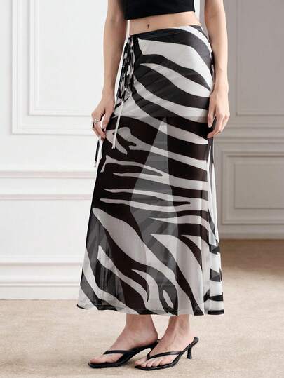 Aveloria Modichic 1. Fashionable And Versatile European And American Style Elastic Floral Print Maxi Dress, Spring/Summer 2. Black And White Zebra Print Maxi Skirt 3. High Waist Tie Waist Semi-Sheer Skirt 4. Lightweight Sheer A-Line Dress 5. Modern Stylish Animal Print Dress 6. Summer Beach Holiday Dress 7. Party Occasion Maxi Dress 8. Casual Sheer Festival Dress