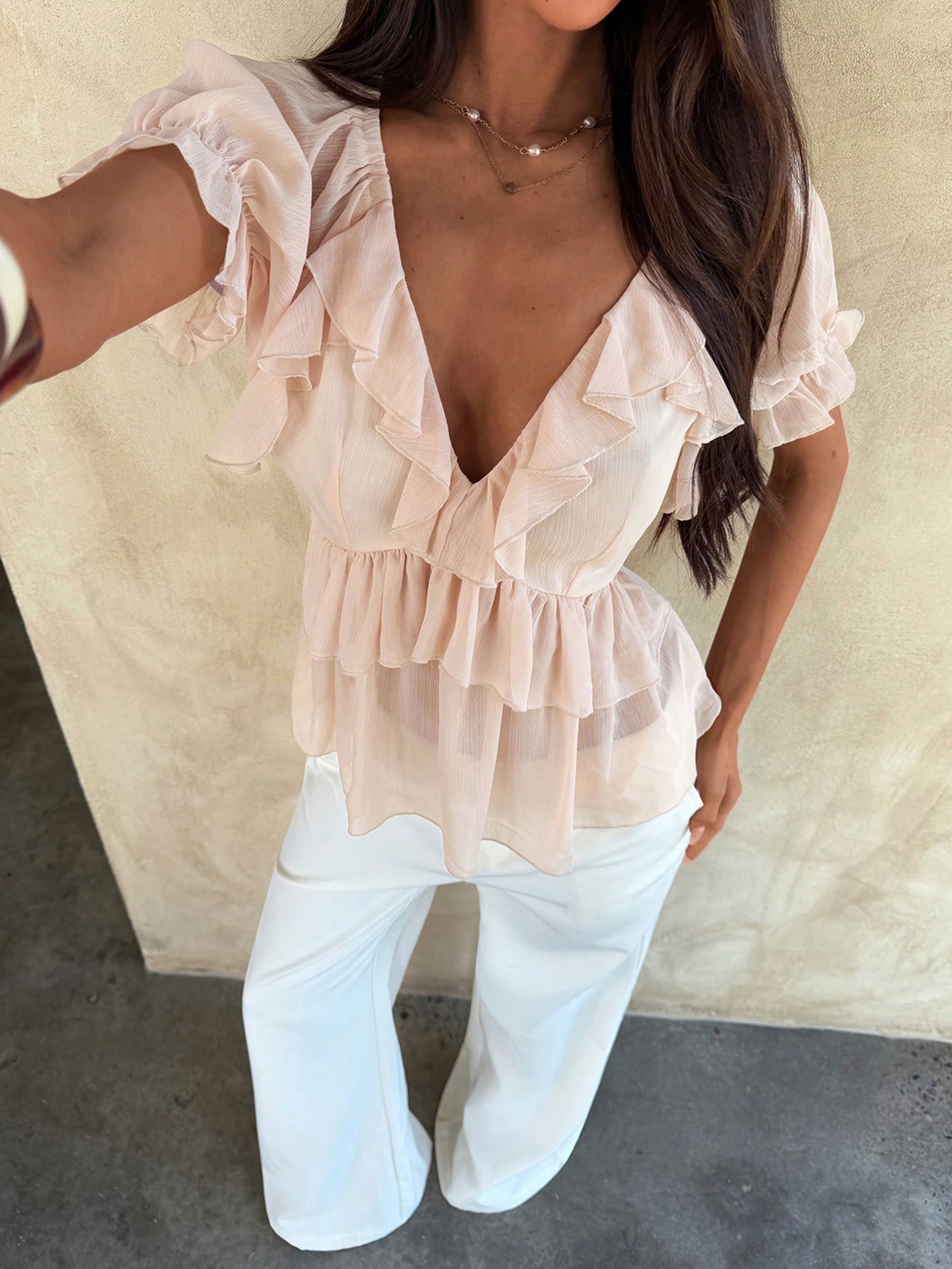 Bohemian Ruffled Blouse