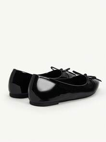 CUCCOO CHICEST Nữ, nơ, giày bệt. - màu đen - Xem 5