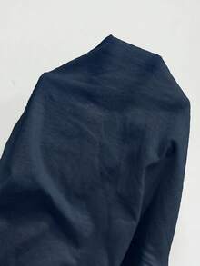 SHEIN Tall CURVE Plus Size Women's Solid Color Drawstring Waist Loose Casual Pants - Navy Blue - View 8