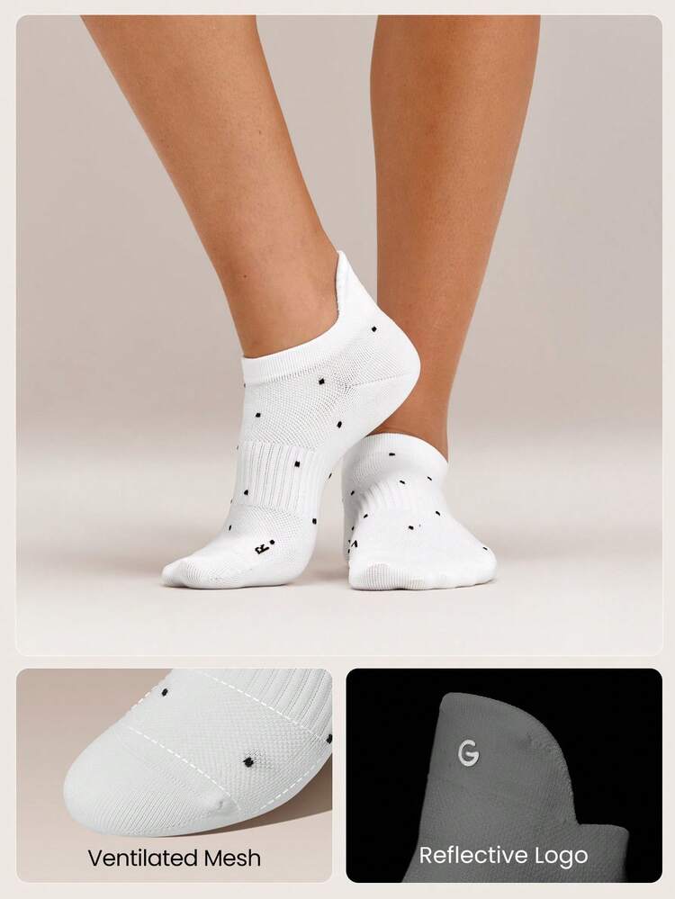 GLOWMODE 3 Pairs Arch Support Everyday Socks Gym