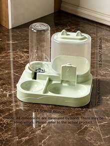 PETSIN 2-In-1 Cat Feeder & Water Dispenser Set, Dry & Wet Separation, Durable Plastic, No Battery Required, Easy To Clean Pet Food & Water Station, Suitable For Multiple Pets Hydration And Healthy Feeding - 400ML/700ML - View 8