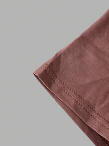 SHEIN Bộ 3 áo thun nữ cơ bản, thoải mái, tối giản, màu đen, trắng, nâu, áo mặc nhà, thích hợp cho mùa xuân/hè. - Nhiều màu - Xem 10