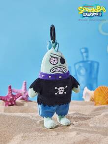 SpongeBob SquarePants | POKOJA LAND 1個 X POKOJA LAND 3D 毛絨鑰匙圈，海盜魚形狀，趣味冒險設計，可掛在包包、鑰匙、書包上，生日或週年紀念的趣味禮物 - 綠色 - 查看 4