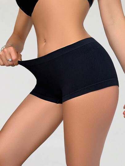 SHAPORA 女性純色簡約無痕內褲，適用於夏天日常穿著