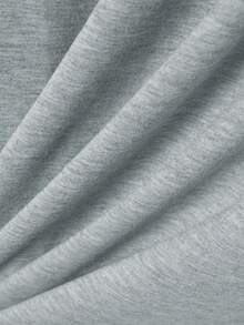 Manfinity Dauomo Men's Simple Solid Color Short Sleeve Polo Shirt - Grey - View 6