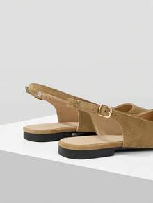 Mnmlis Women's Flat Shoes - Khaki - View 3