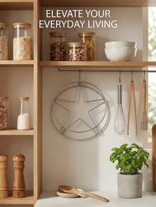 Cirelle 1 Piece Star Shaped Stainless Steel Steamer Rack, Multi-Purpose Round Steaming Trivet With 3 Stable Elevated Legs, Heat Resistant Pot Stand Cooling Rack For Pressure Cooker Stock Pot , Essential Kitchen Cooking Baking Accessory For Home Restaurant, Practical Housewarming Birthday Holiday Gift For Home Cooks Chefs Women Men Family - View 8