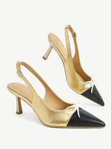 CUCCOO CHICEST Giày cao gót nữ - Vàng - Xem 4