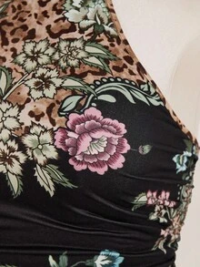 SHEIN ICON 大码Y2K夏季复古新款中国风性感露背印花吊带背心，女士夏季外出完美之选 - 彩色 - 查看 10