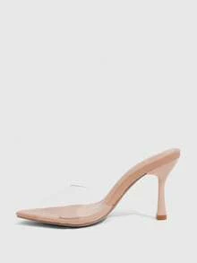 CUCCOO SZL Women's Pointed Sexy Nude Transparent Wear High Heels Fashion Women's Sandals Commuter Dating Party Festival Party Wedding Vacation Summer - nude - View 4